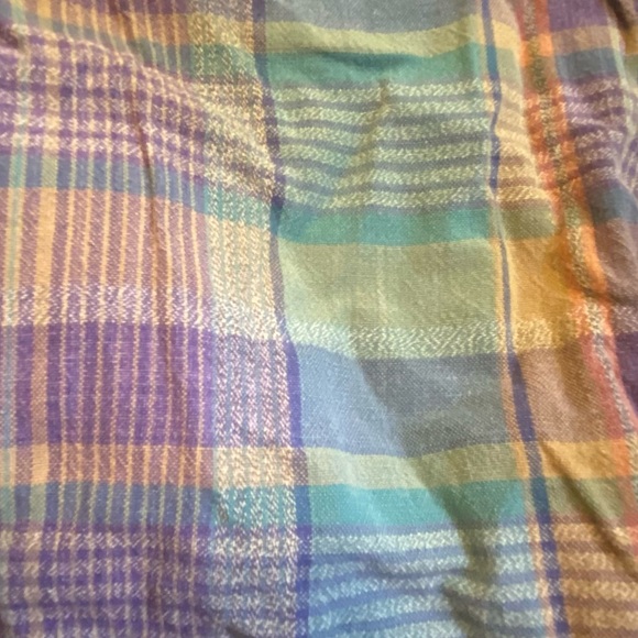 Loafer’s Plaid Button Up - Size 2X Big - Blue, Purple, Jewel Tones - Picture 8 of 8